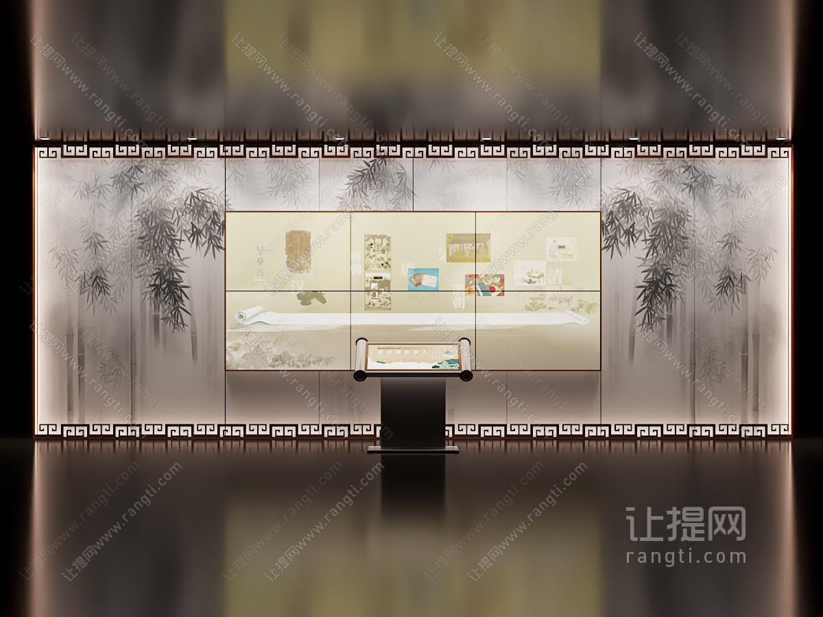 新中式中式文化墙