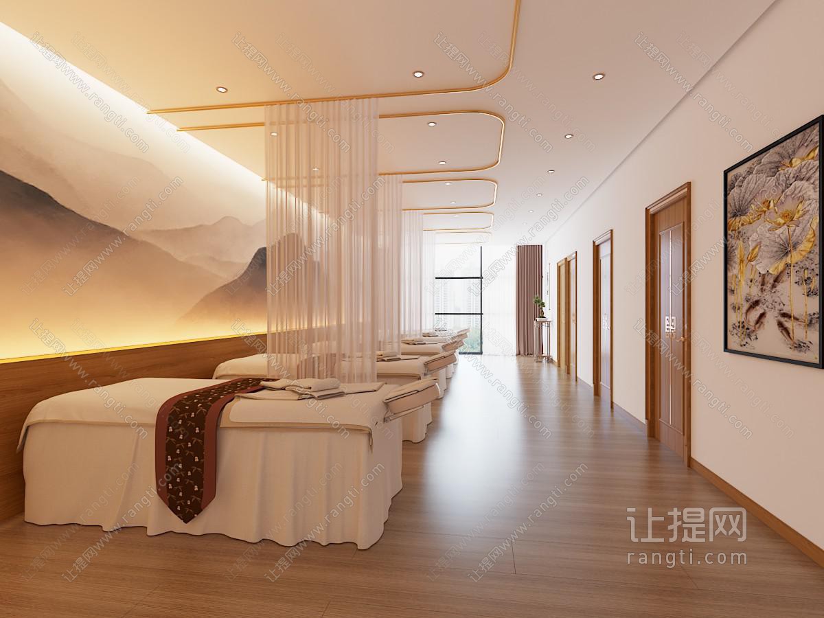 现代SPA桑拿 美容按摩
