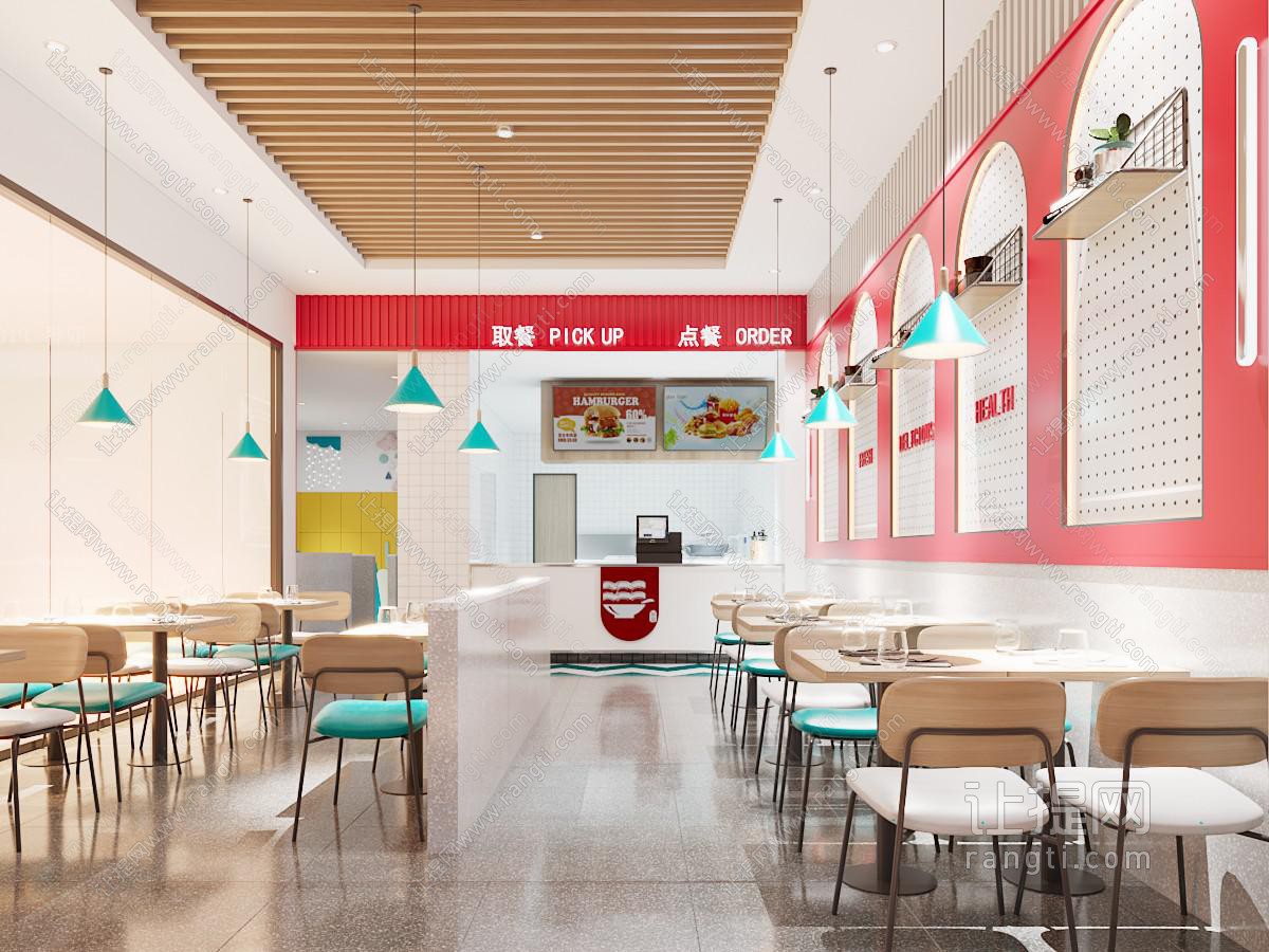 现代汉堡店
