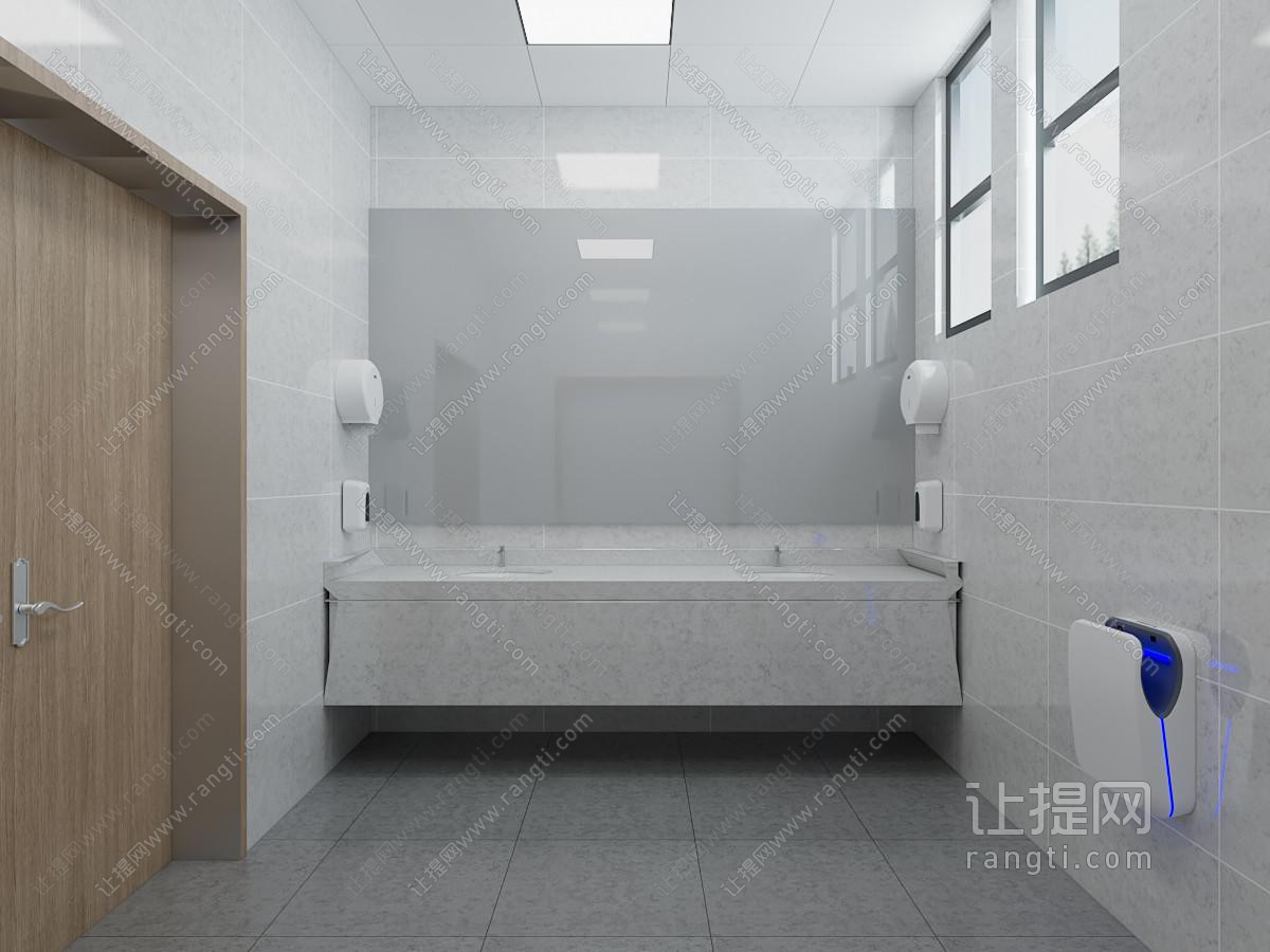 现代公共卫生间