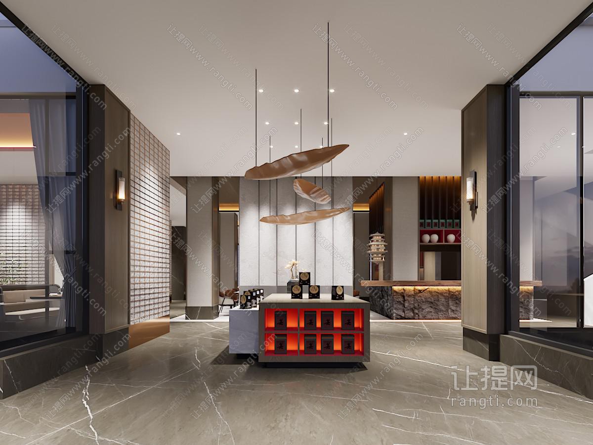 新中式中餐厅 卡座区域