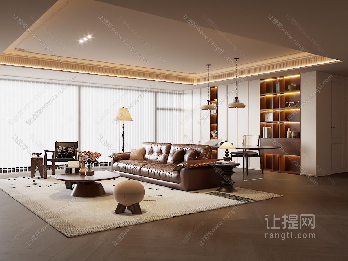 法式中古家居客厅