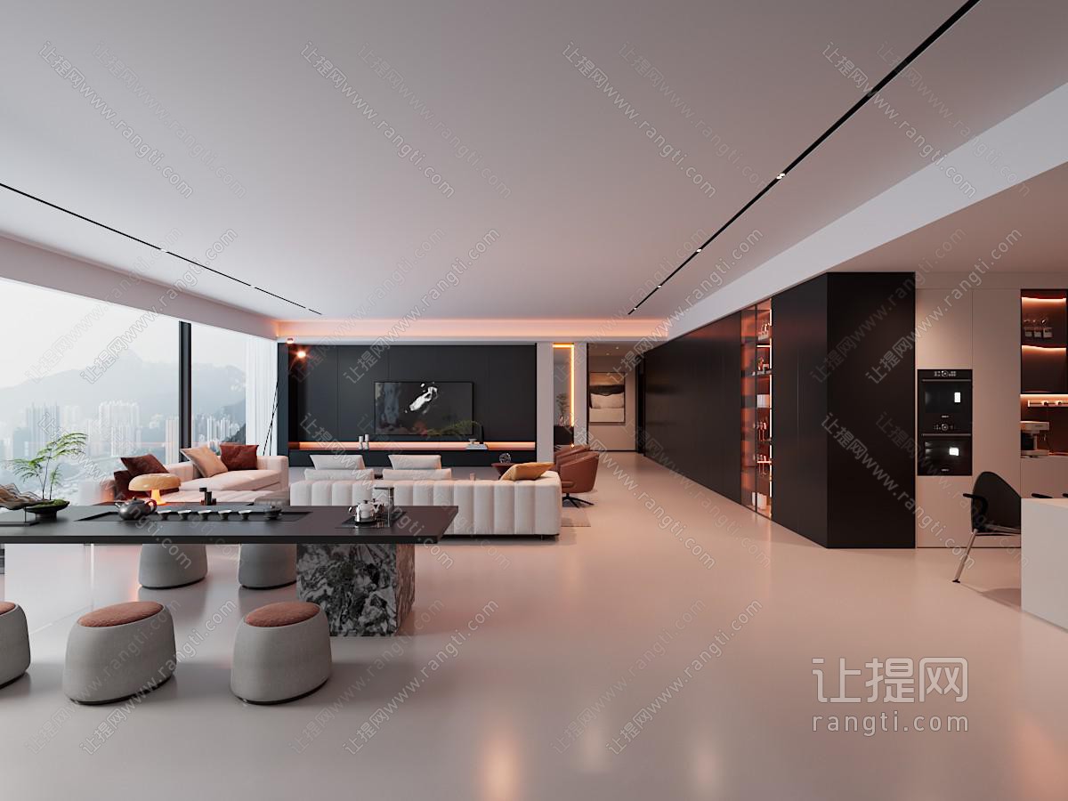 现代意式客厅