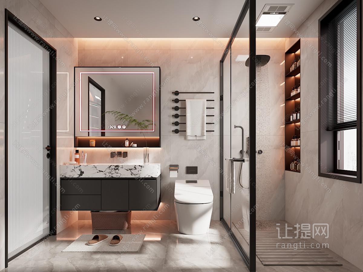 现代简约卫生间