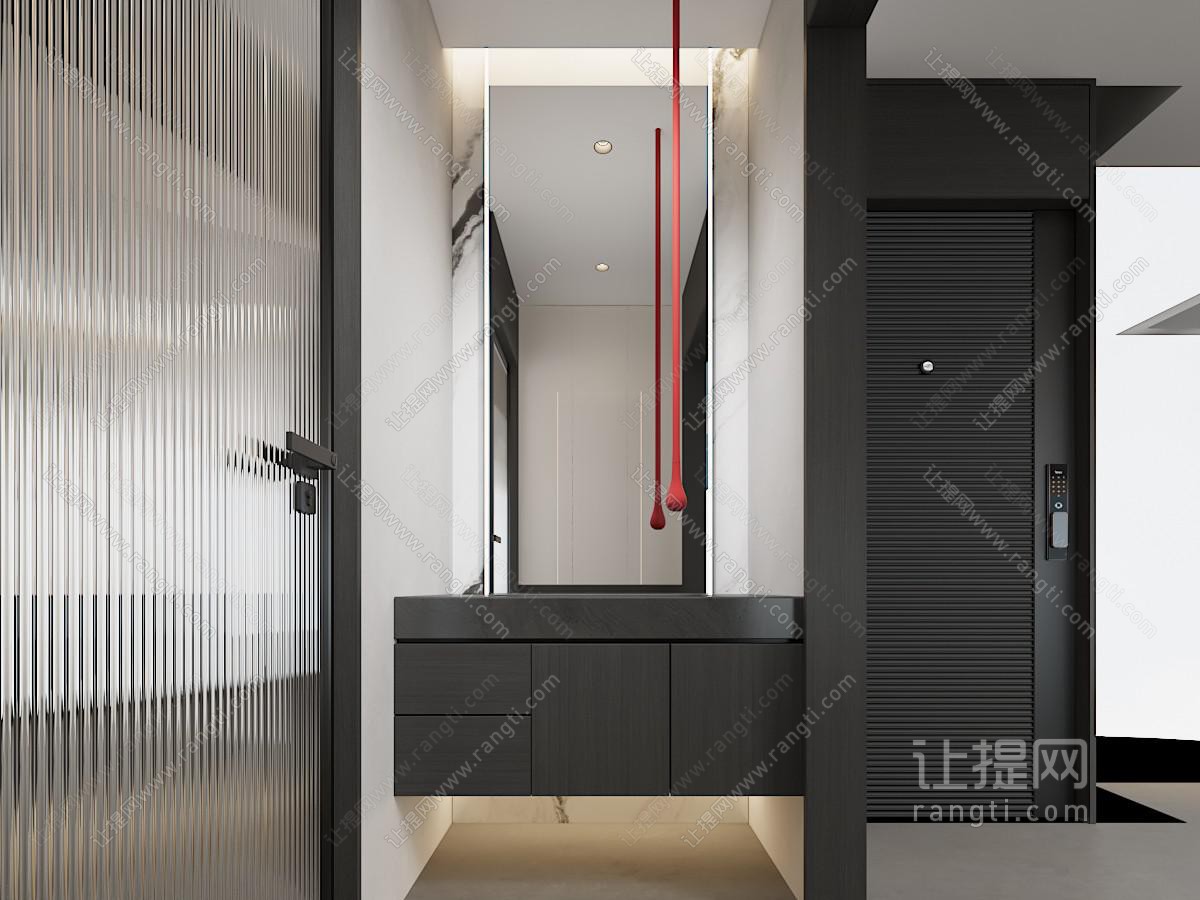 现代轻奢卫生间 干湿分离卫生间