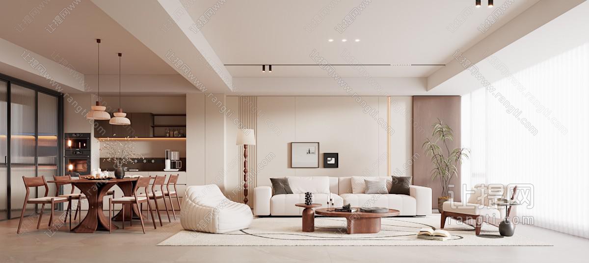 现代中古风客餐厅