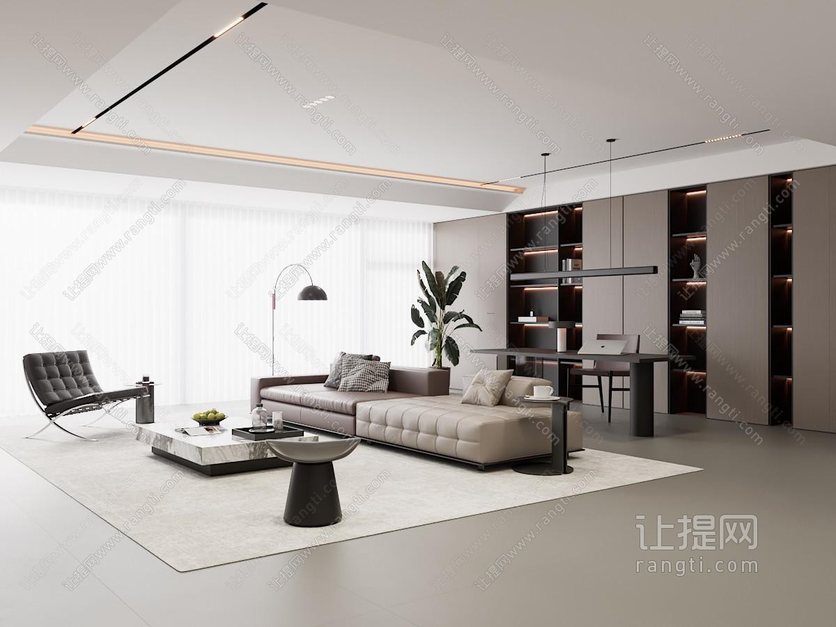 现代意式家居客厅