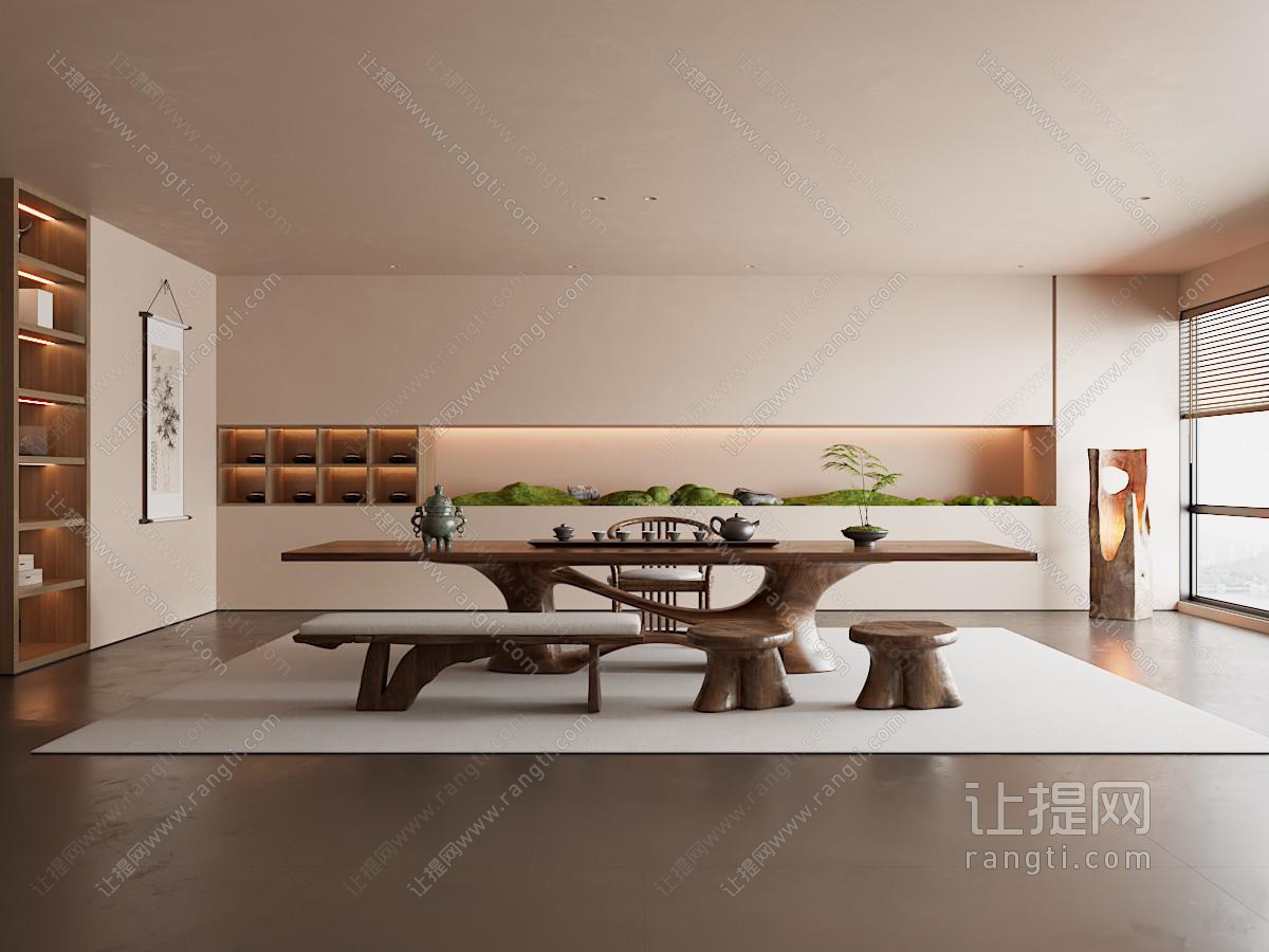 新中式中古风茶室