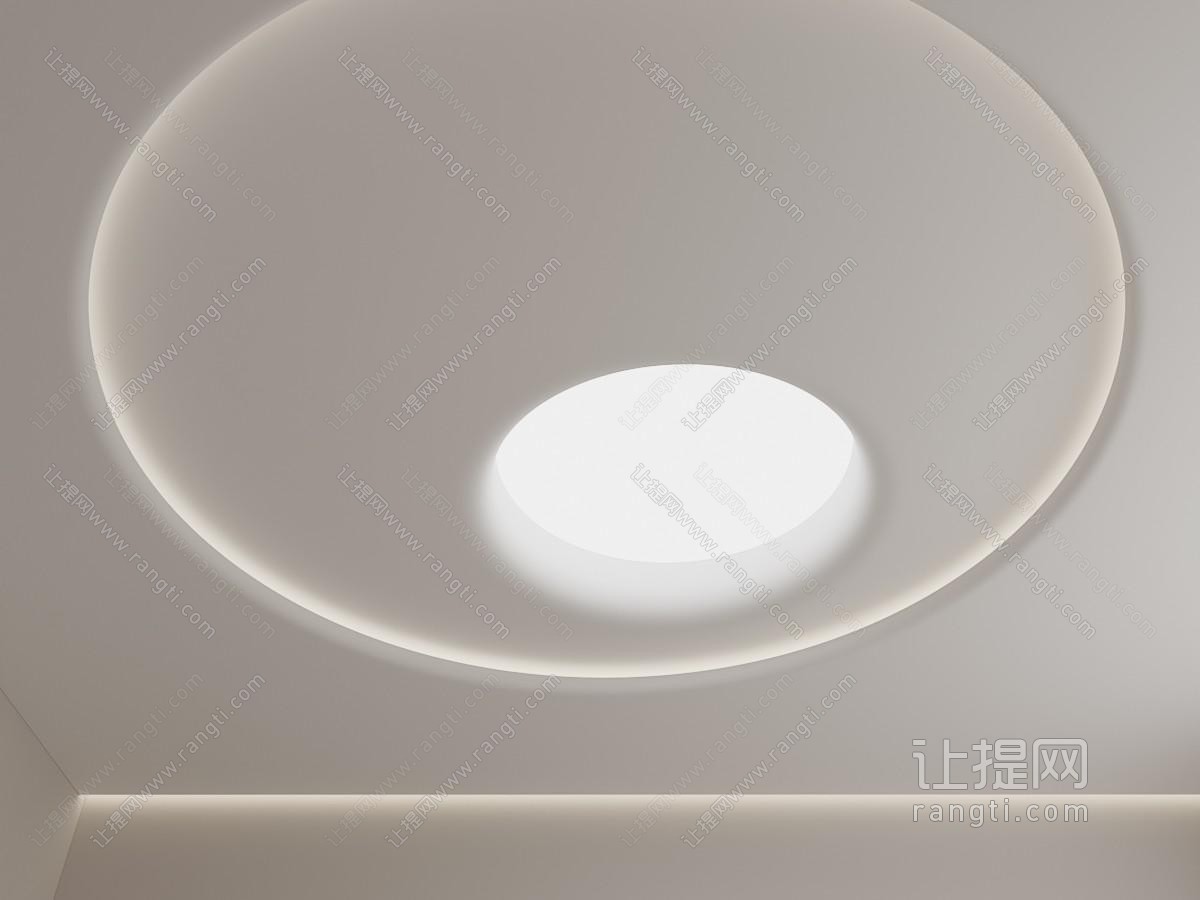 现代吊顶 圆形吊顶 软膜吊顶