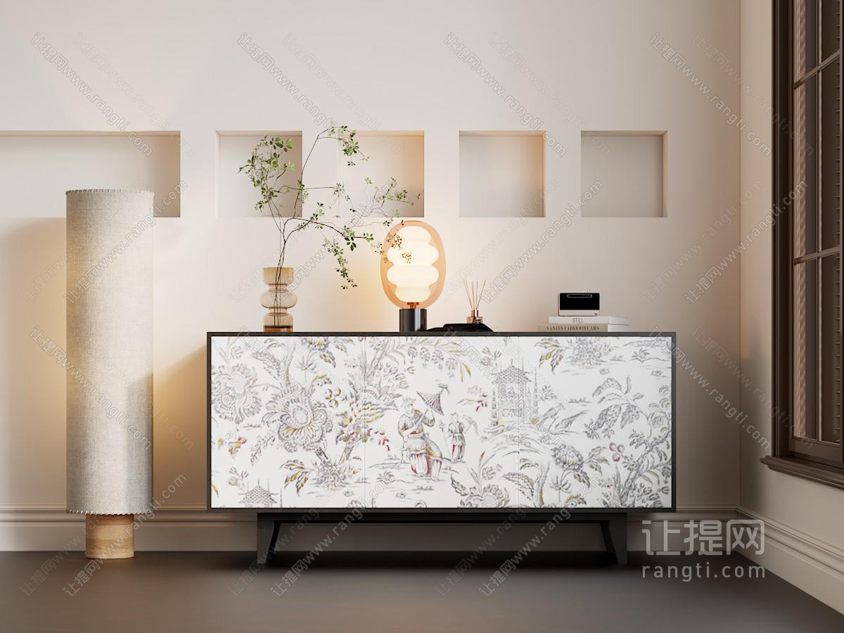 现代法式玄关柜