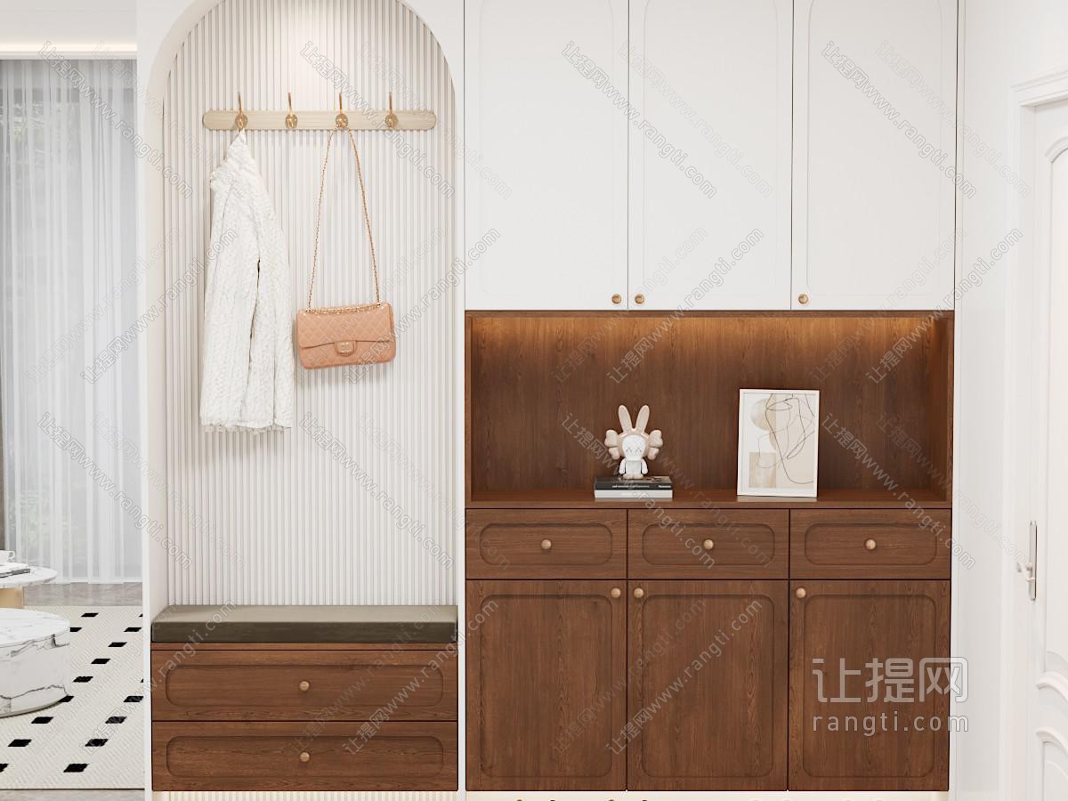 中古风玄关柜鞋柜