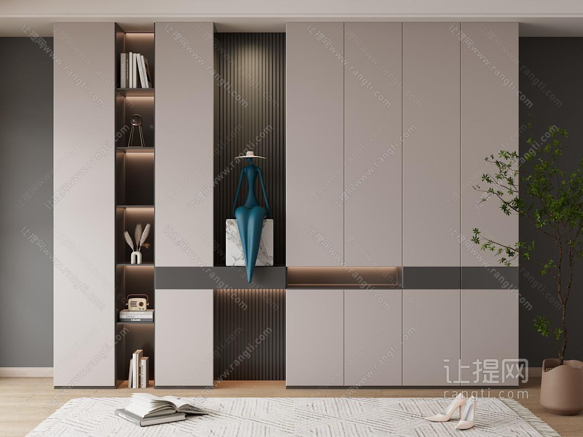 玄关隔断鞋柜