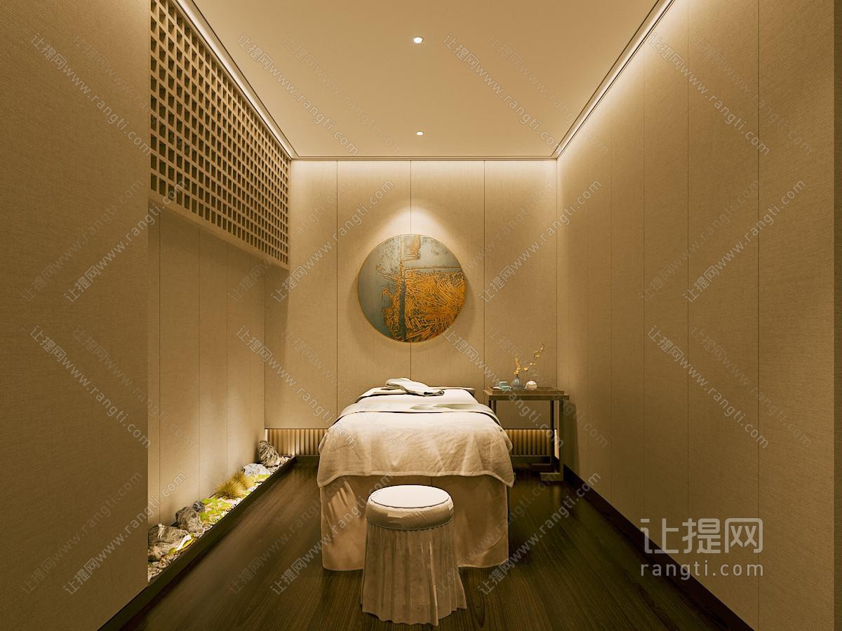 新中式美容SPA店包间