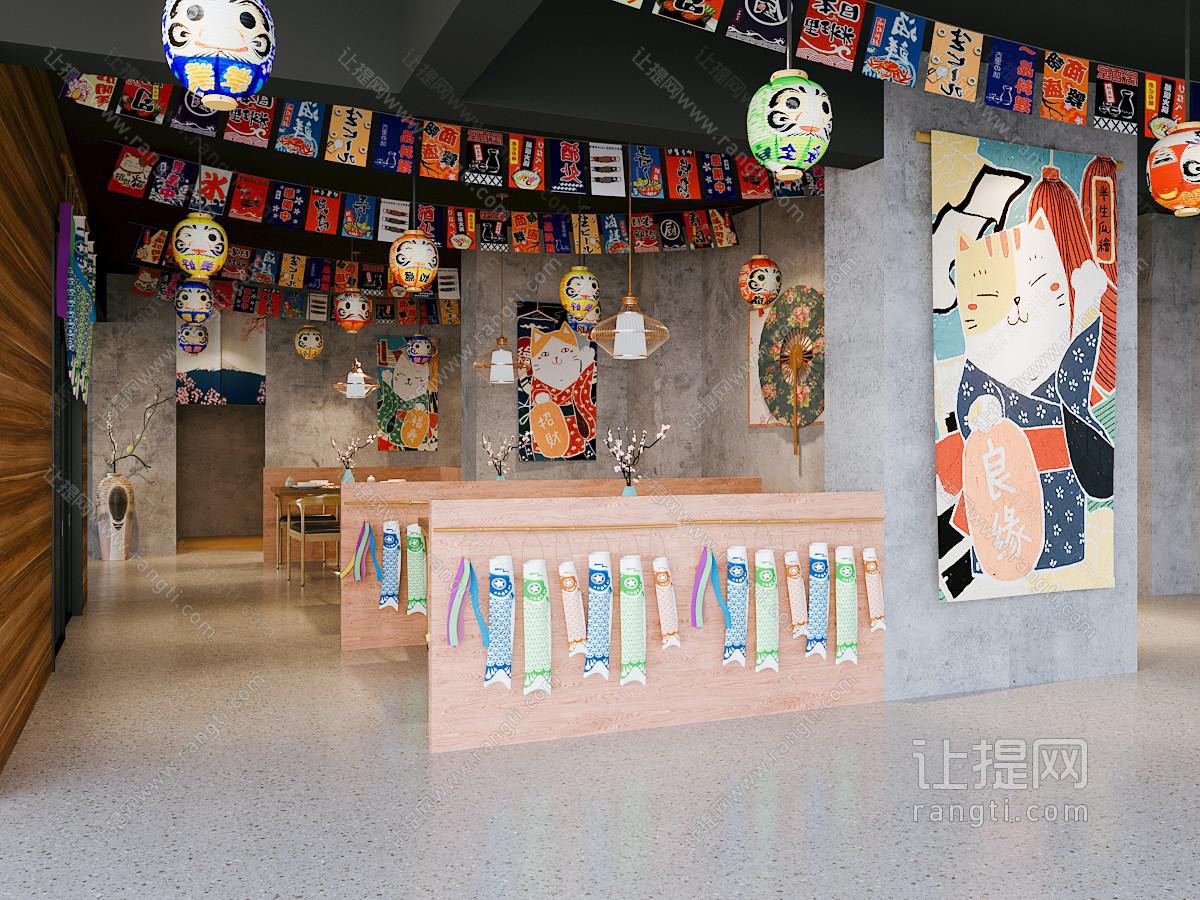 日式寿司店就餐区