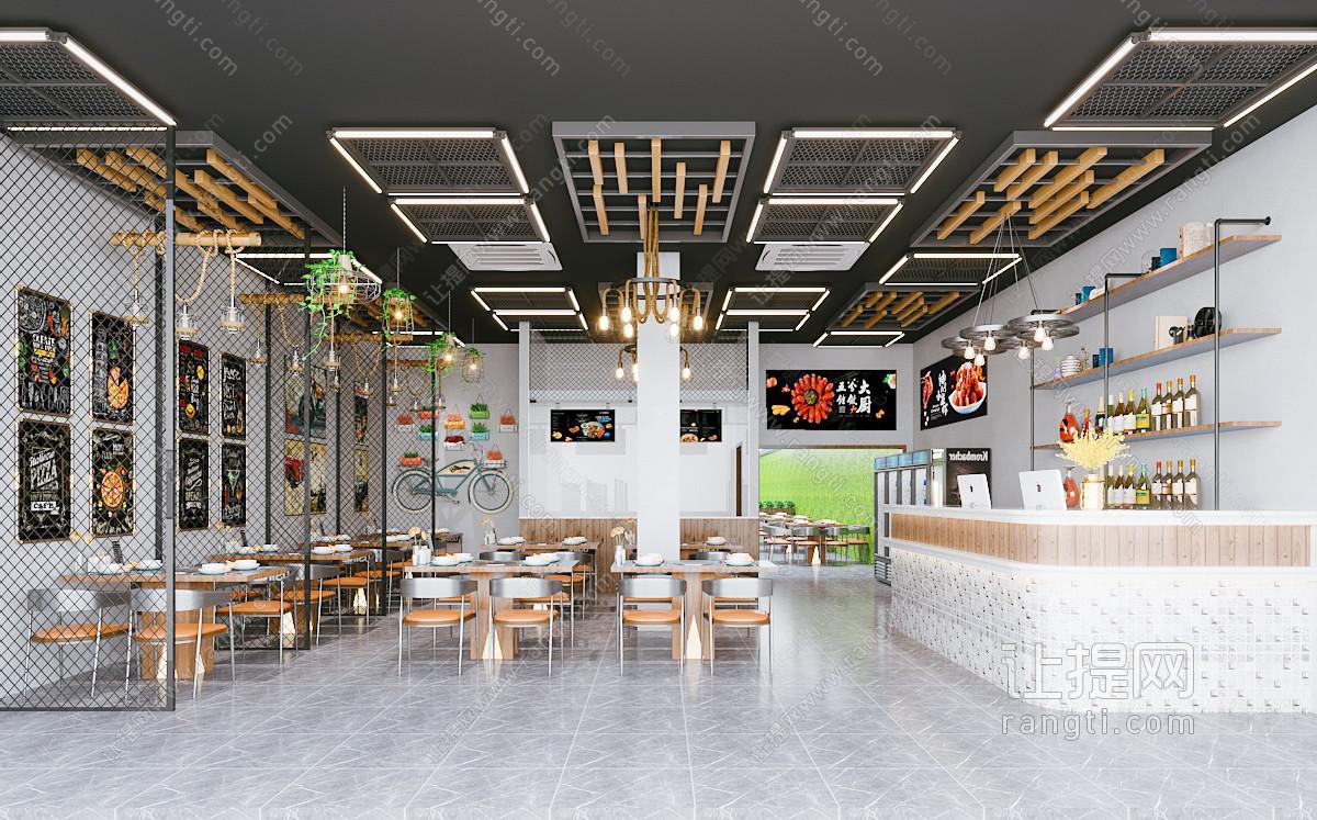 现代工业烧烤店
