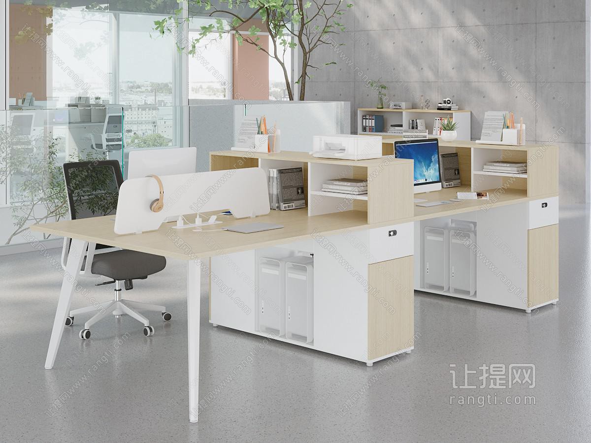 现代简约办公桌