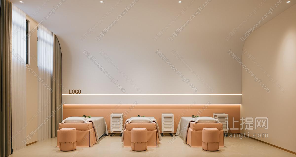 现代美容SPA店包厢