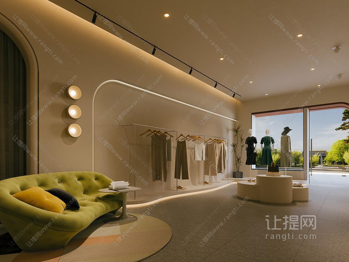 现代女装服装店