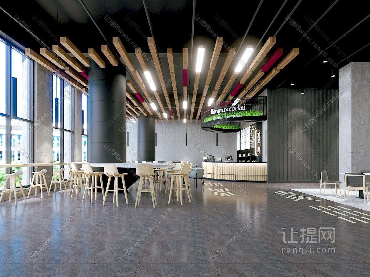 现代大学食堂