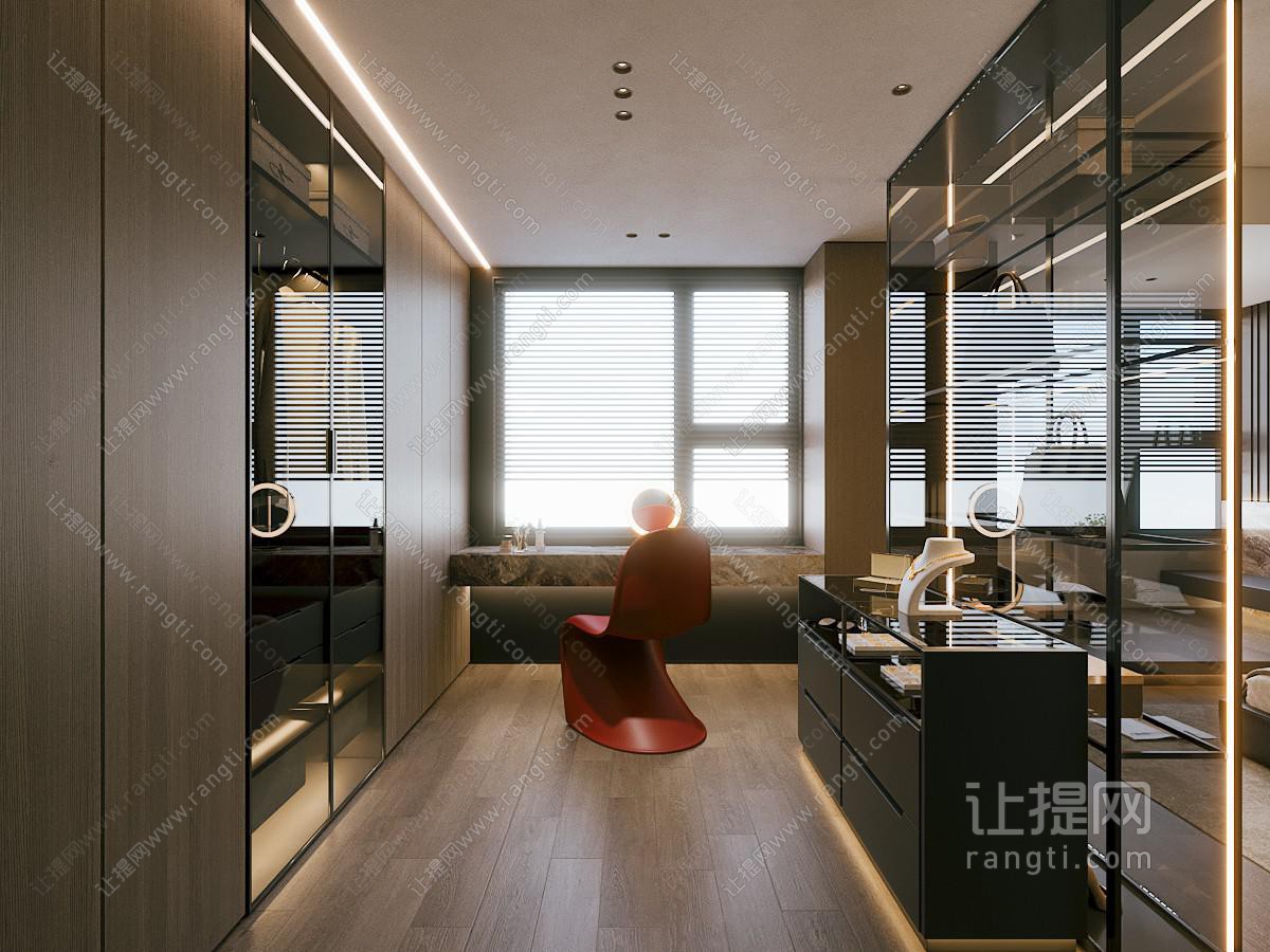 现代衣帽间