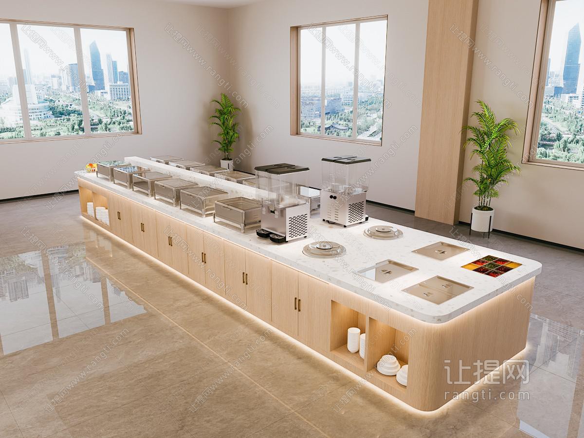 现代简约自助餐厅