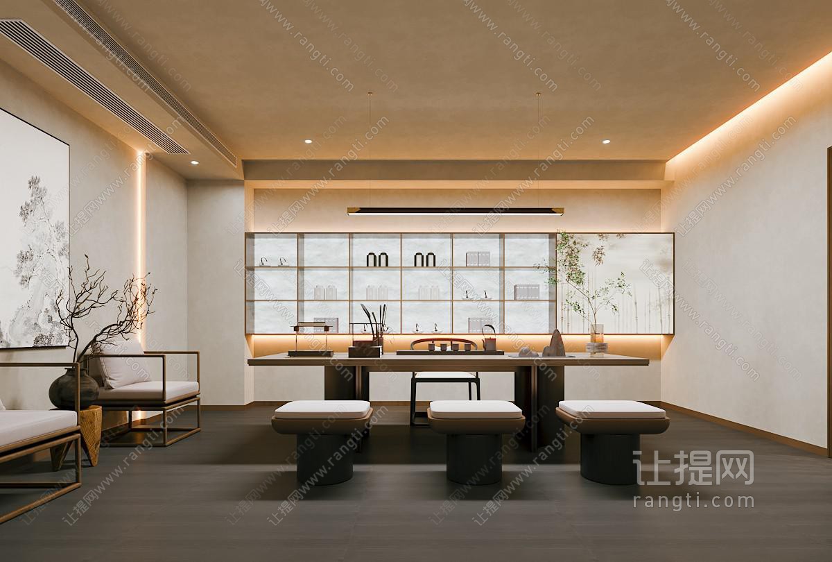 侘寂风茶室 茶叶店