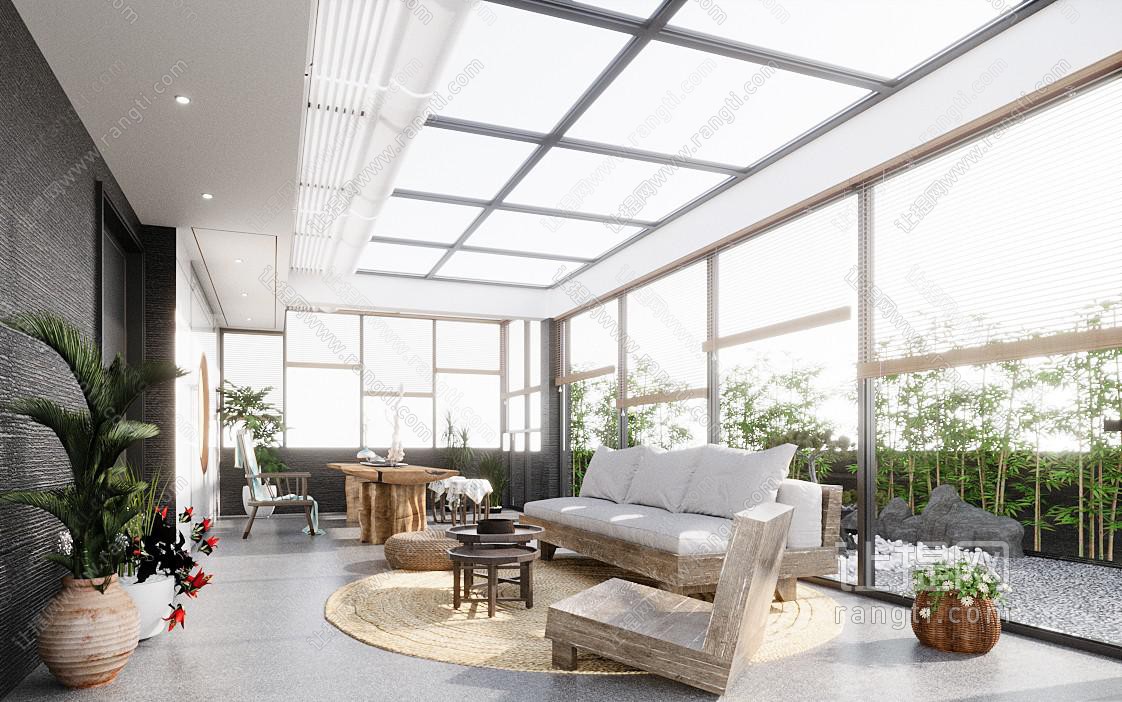 现代屋顶花园