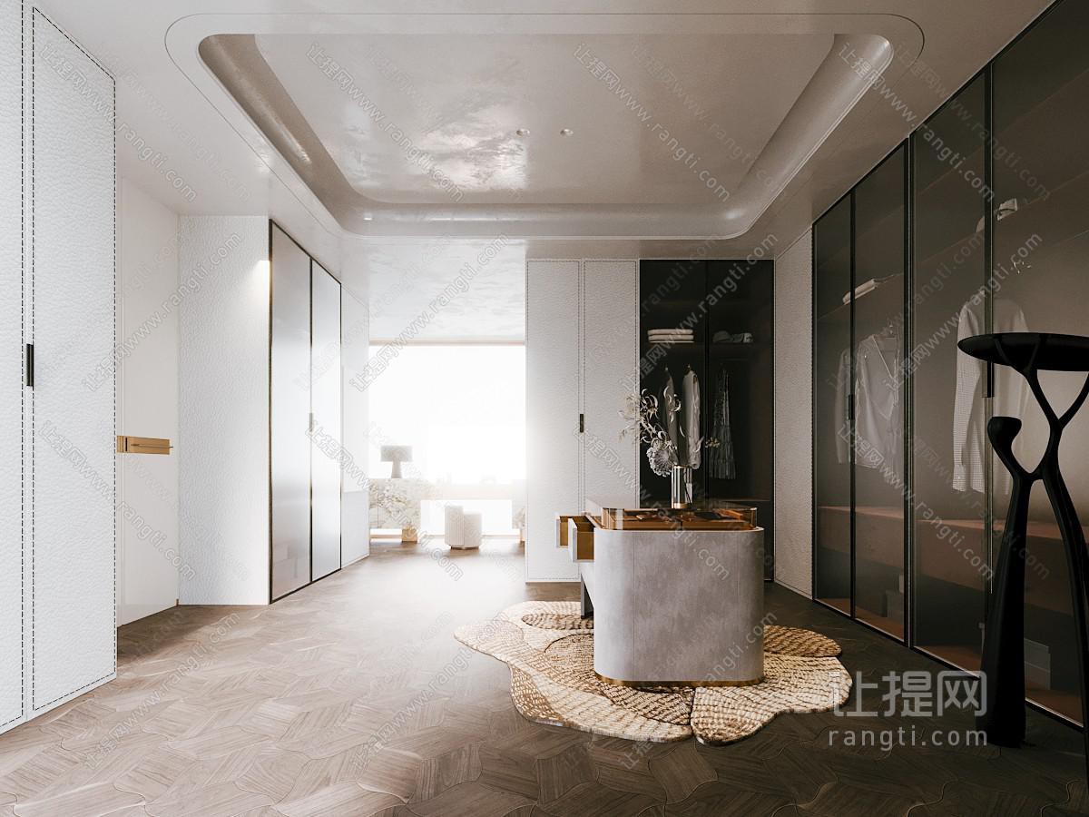 现代轻奢衣帽间