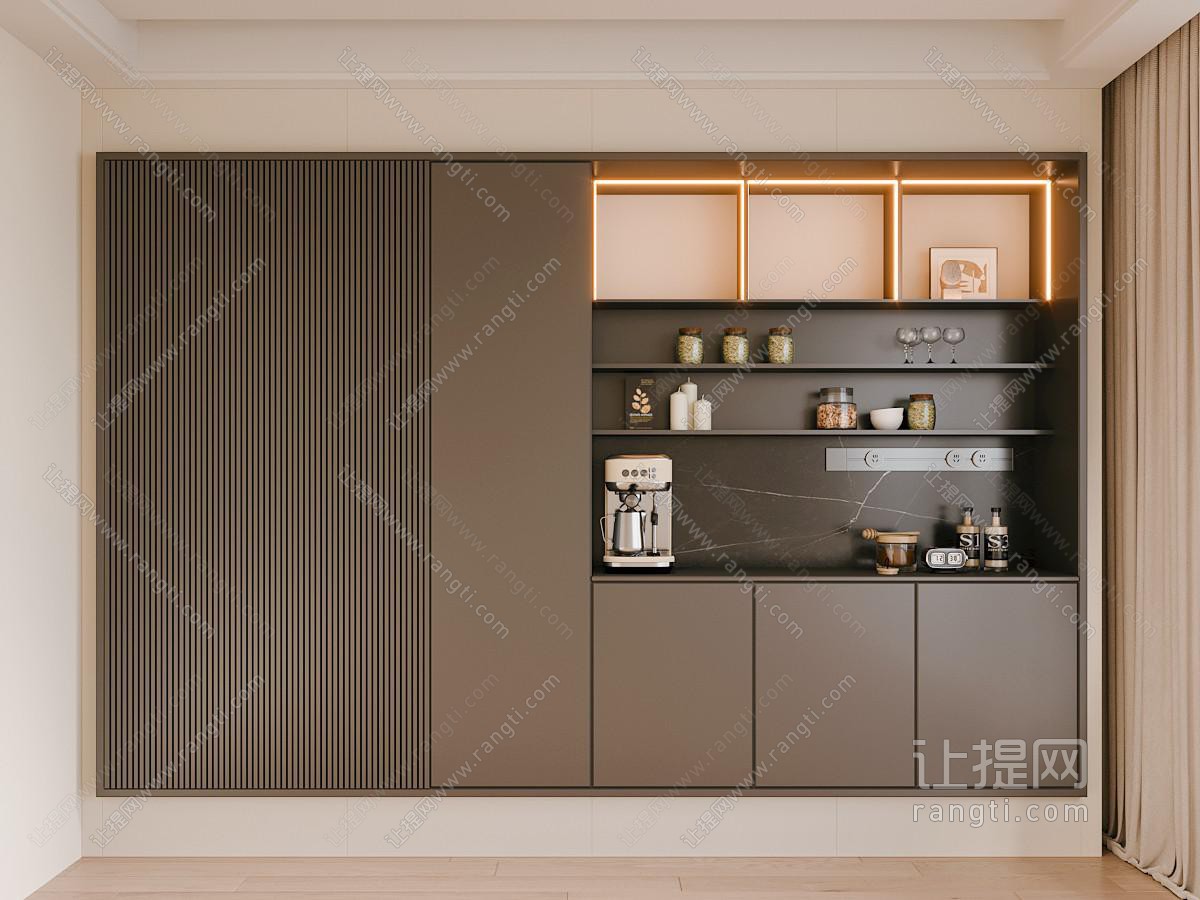 现代意式餐边柜