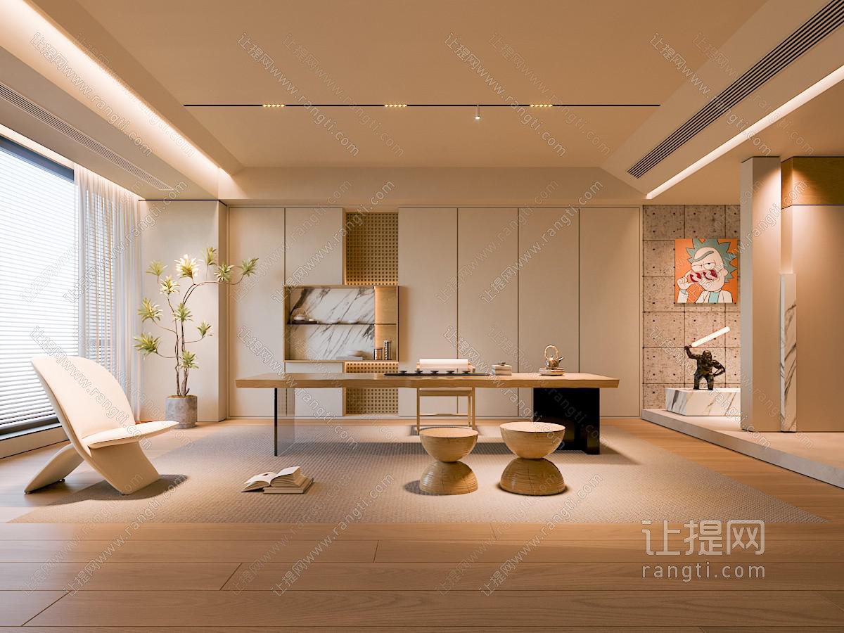 现代茶桌椅组合