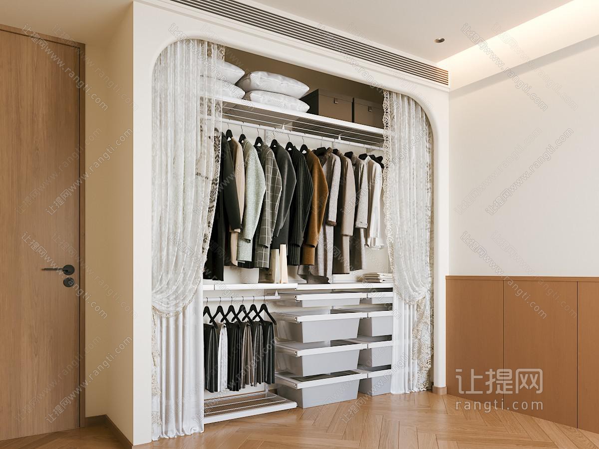 现代中古衣帽间