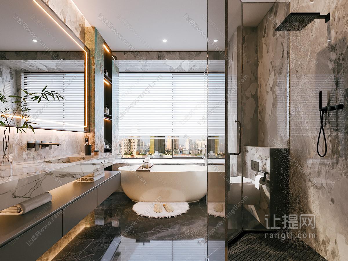 现代意式卫生间