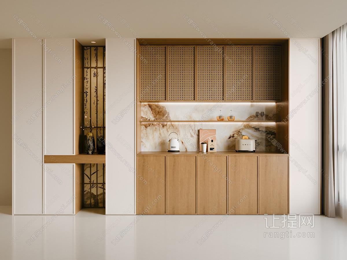 新中式餐边柜