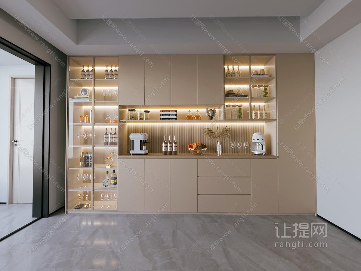 现代酒柜