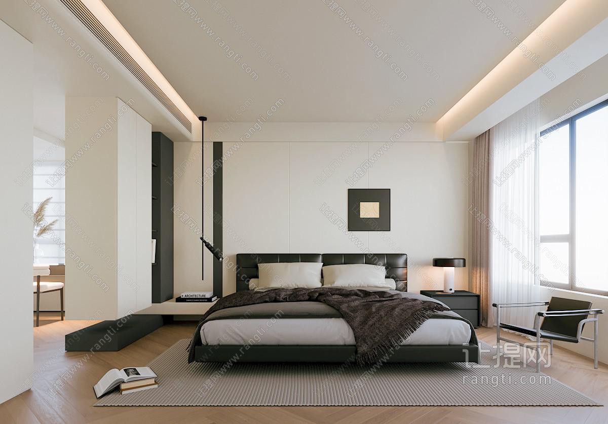现代简约家居卧室 次卧 主卧