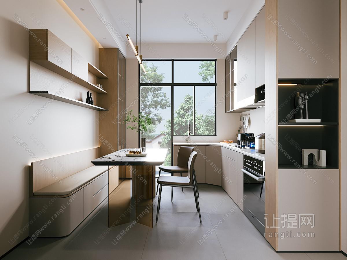 现代卡座餐厅