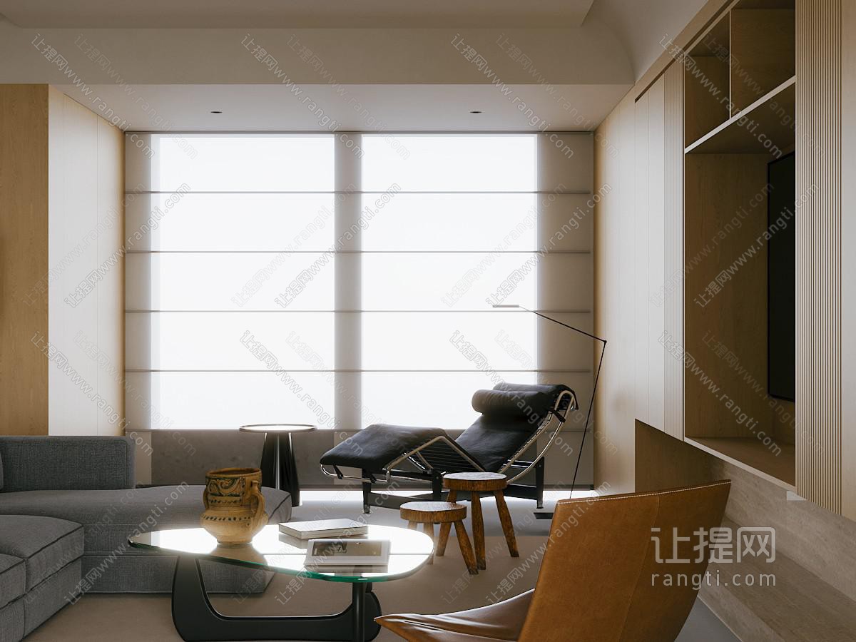 现代简约家居客厅 横厅