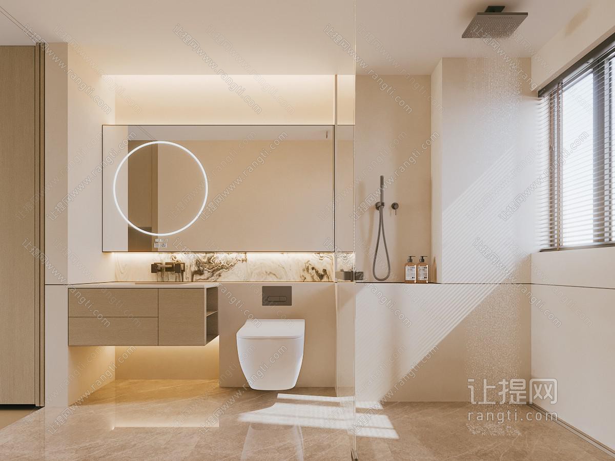 现代奶油卫生间