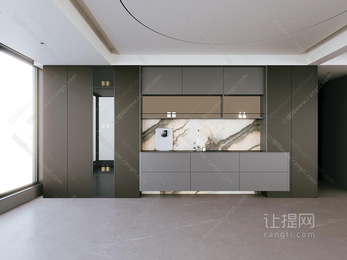 现代意式餐边柜