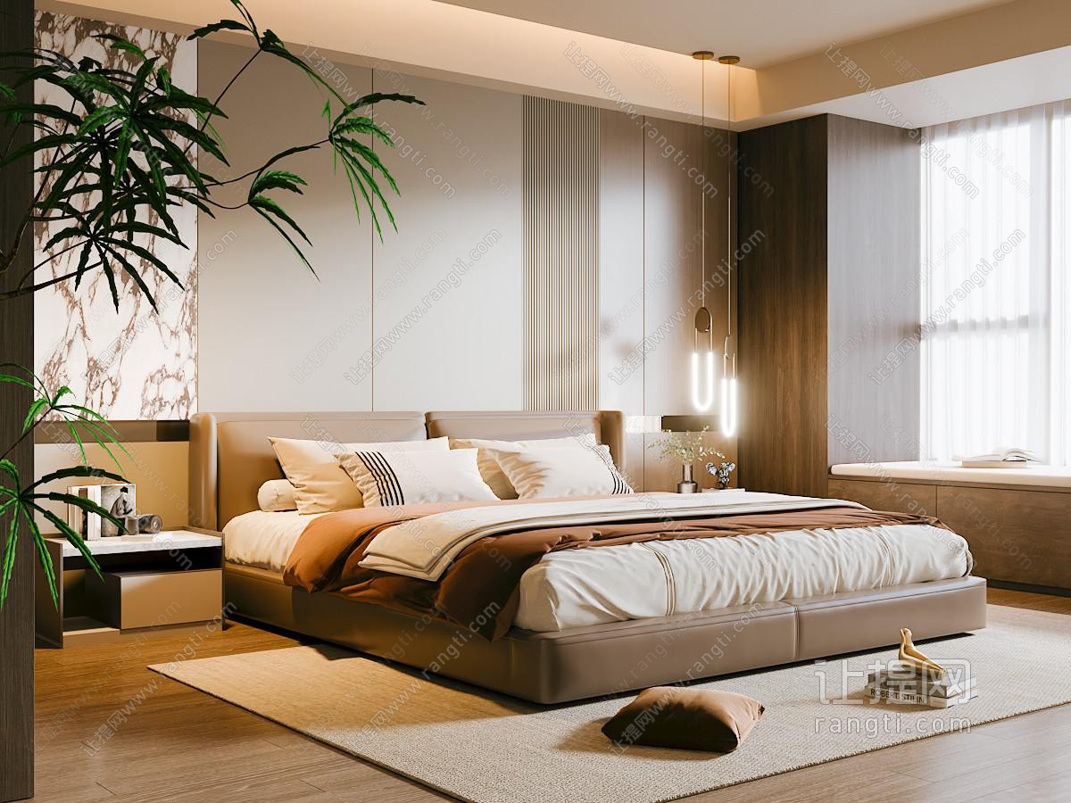 现代意式家居卧室