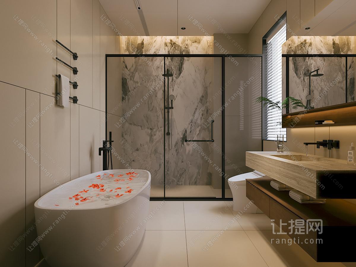 中古风卫生间
