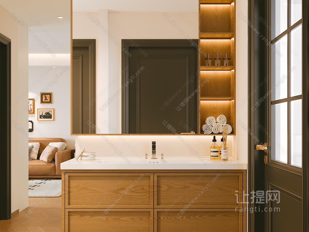 中古美式干湿分离卫生间