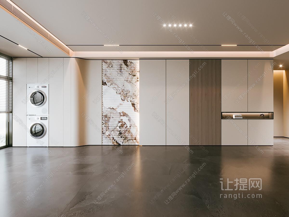 现代阳台柜 沙发背景墙 整墙柜