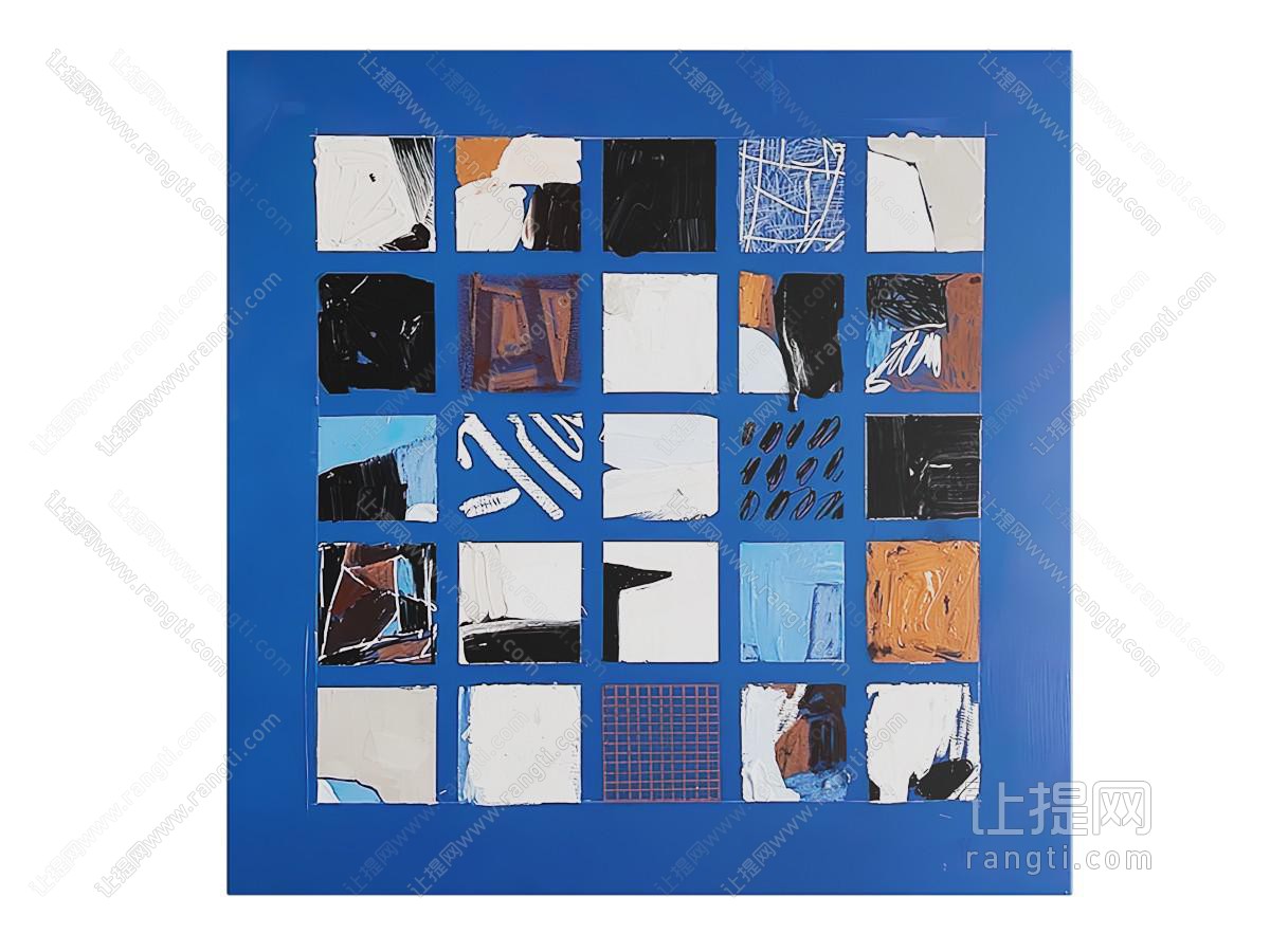 现代肌理画 装饰画