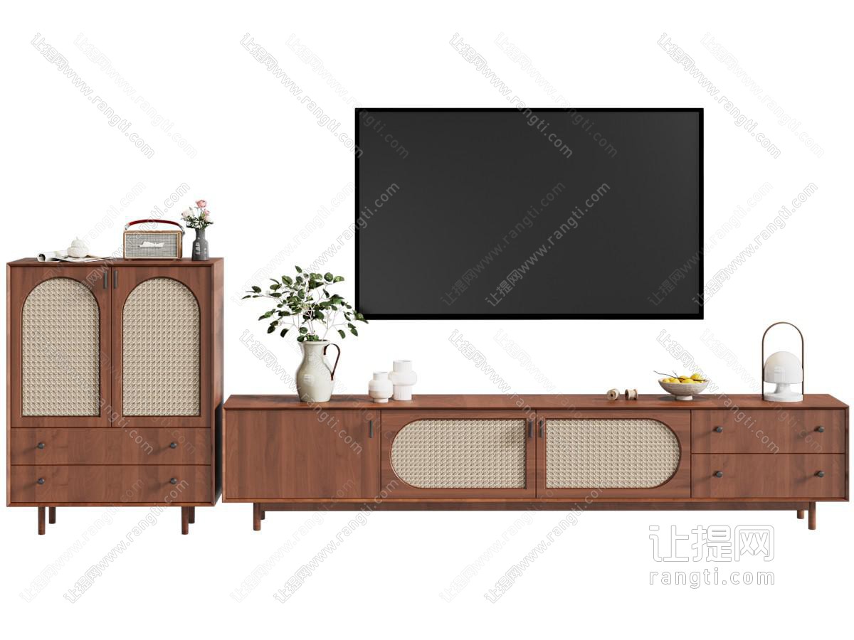 中古复古电视柜