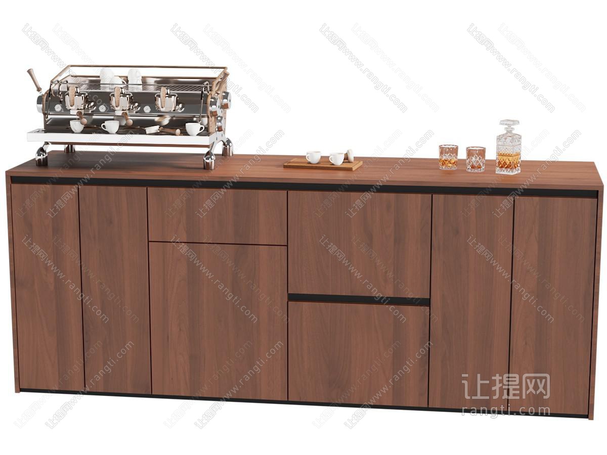 复古中古餐边柜