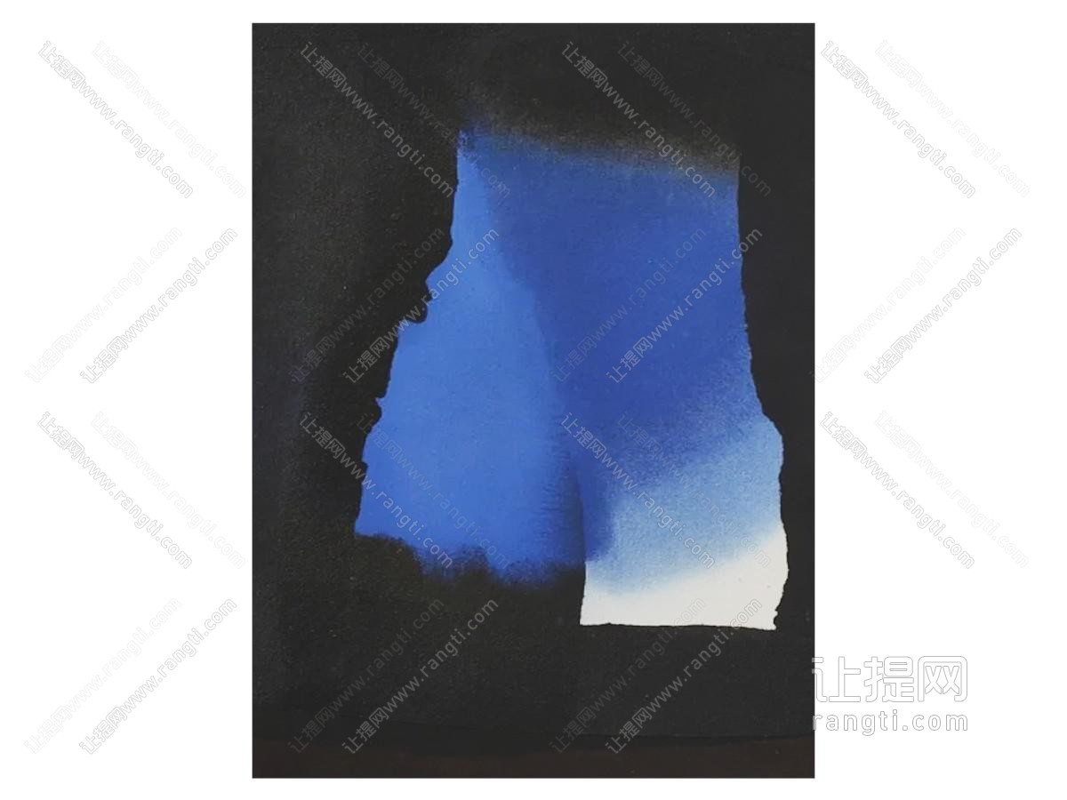 现代挂画 客厅挂画 玄关挂画 蓝色挂画