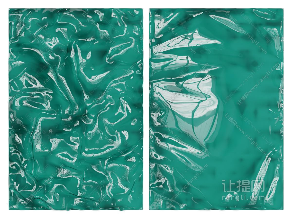 现代水纹立体装饰挂画