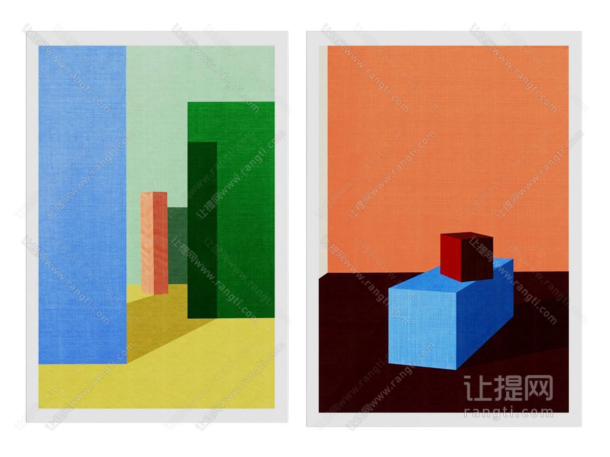 现代极简挂画