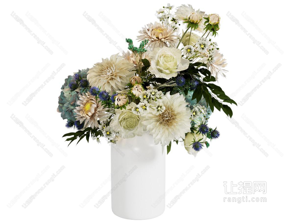 现代法式花艺 桌面花艺摆件 艺术插花 鲜花花卉